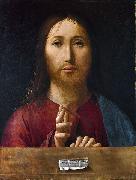 Antonello da Messina Christ Blessing painting